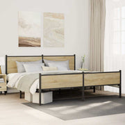 sengeramme uden madras 193x203 cm metal sonoma-eg