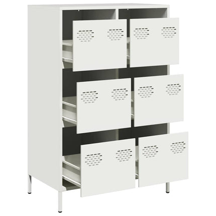 skab 68x39x101,5 cm stål hvid
