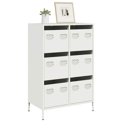 skab 68x39x101,5 cm stål hvid