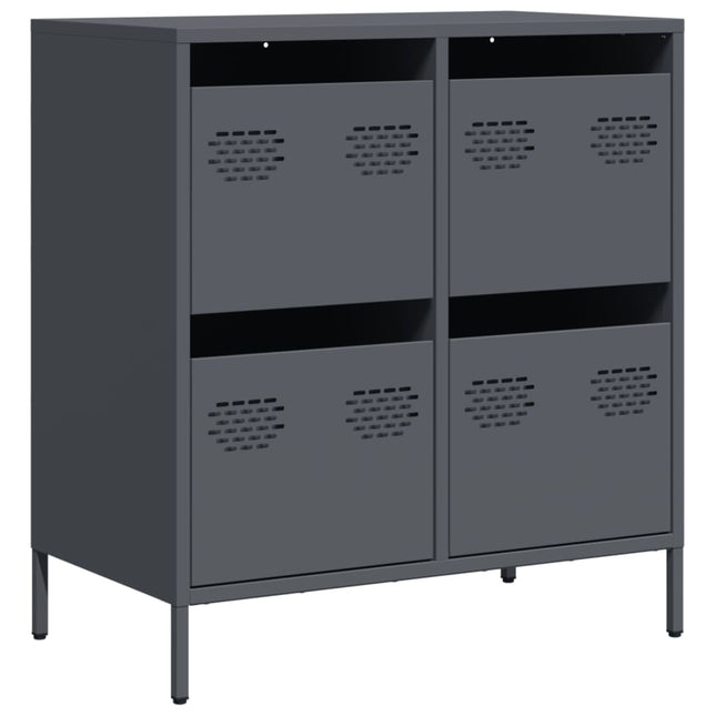 skænk 68x39x73,5 cm koldvalset stål antracitgrå