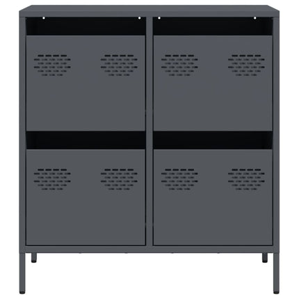 skænk 68x39x73,5 cm koldvalset stål antracitgrå