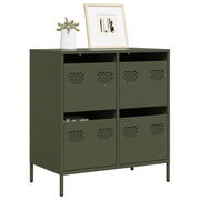 skab 68x39x73,5 cm koldvalset stål olivengrøn