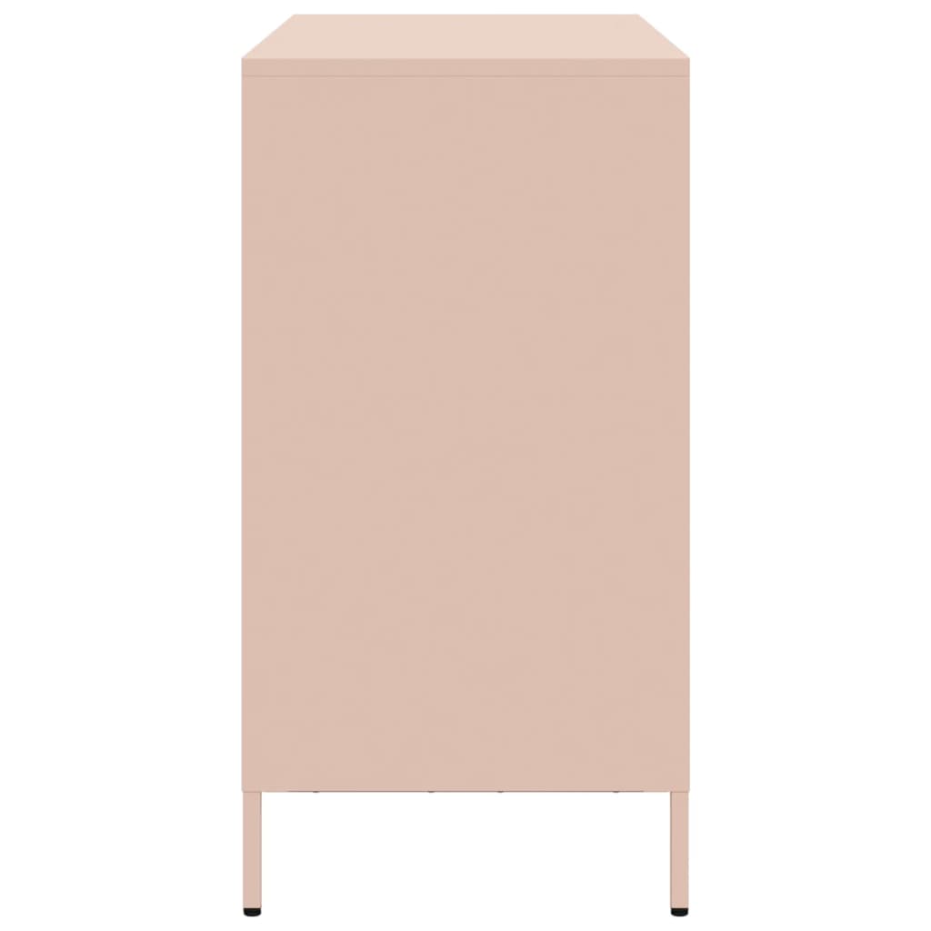 skænk 101,5x39x73,5 cm koldvalset stål lyserød