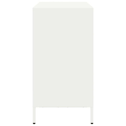 skænk 101,5x39x73,5 cm koldvalset stål hvid