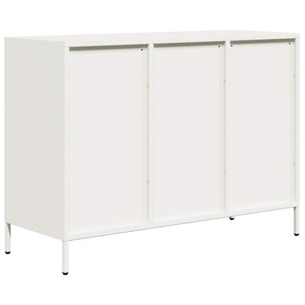 skænk 101,5x39x73,5 cm koldvalset stål hvid