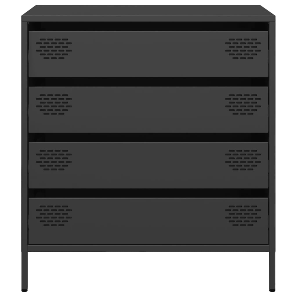 skænk 68x39x73,5 cm koldvalset stål sort