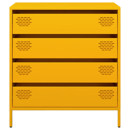 skab 68x39x73,5 cm koldvalset stål sennepsgul