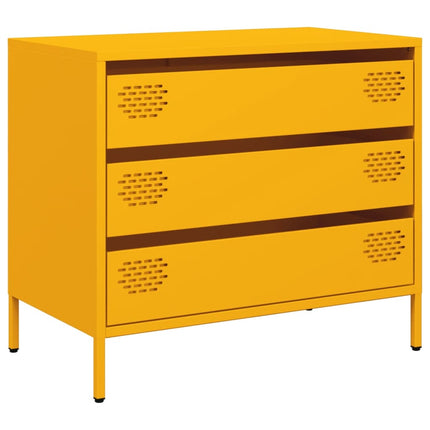 skab 68x39x58,5 cm koldvalset stål sennepsgul