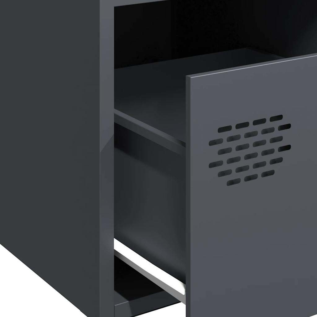 skænk 35x39x73,5 cm koldvalset stål antracitgrå