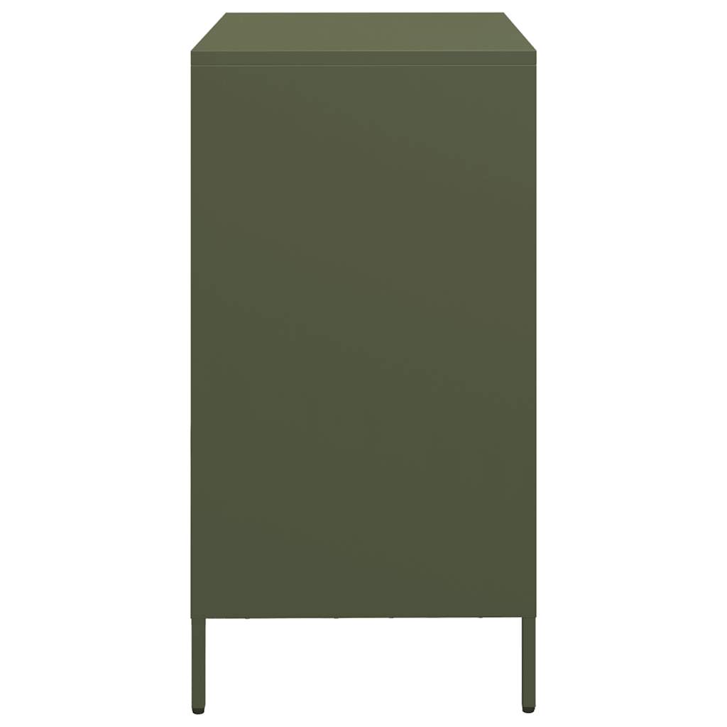skab 68x39x73,5 cm koldvalset stål olivengrøn