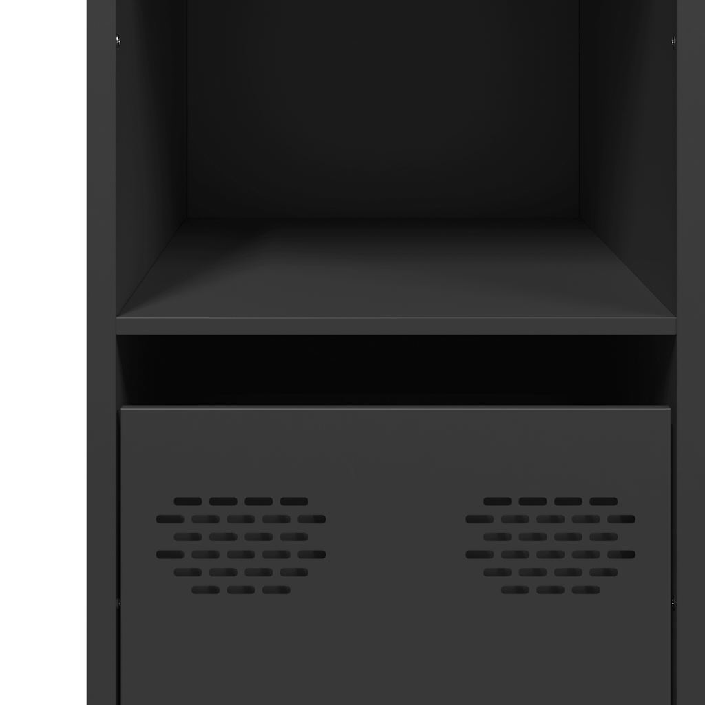 skænk 101,5x39x73,5 cm koldvalset stål sort