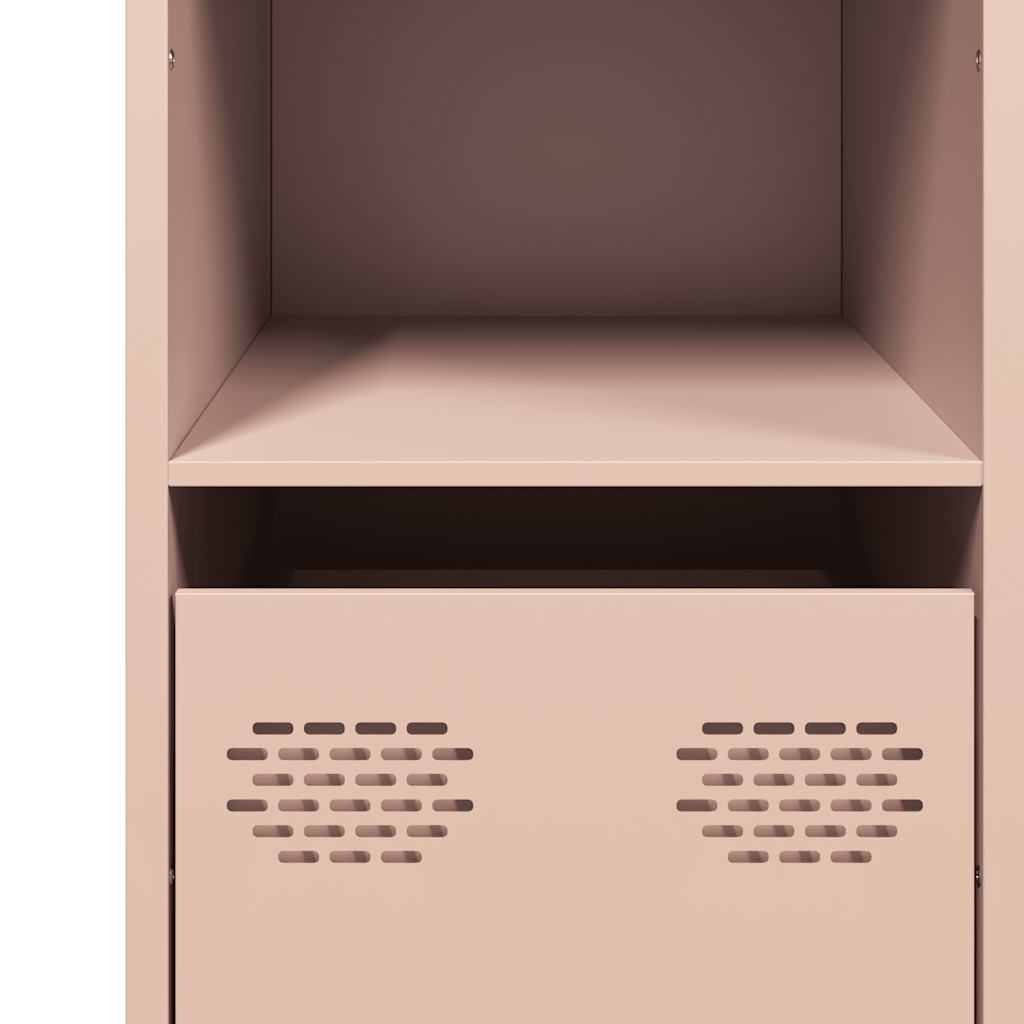 skænk 101,5x39x73,5 cm koldvalset stål lyserød