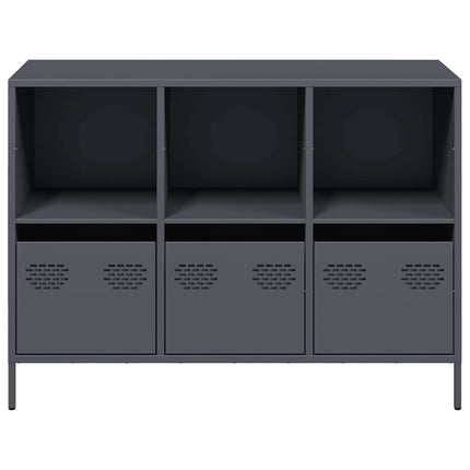 skænk 101,5x39x73,5 cm koldvalset stål antracitgrå