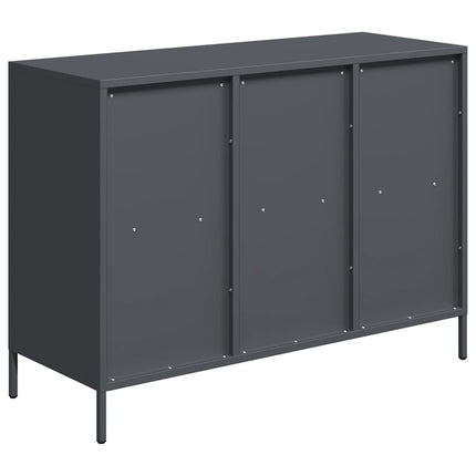 skænk 101,5x39x73,5 cm koldvalset stål antracitgrå