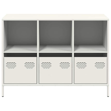 skænk 101,5x39x73,5 cm koldvalset stål hvid