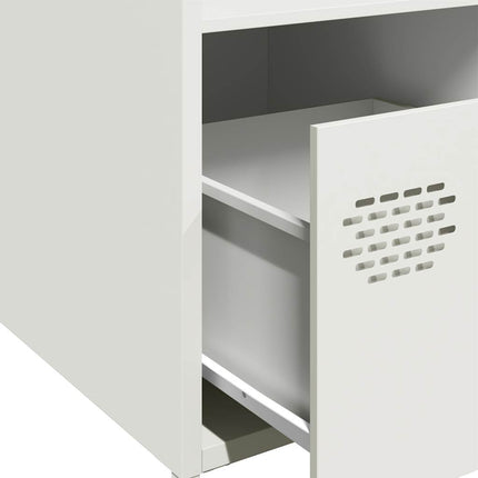 skab 35x39x103,5 cm stål hvid