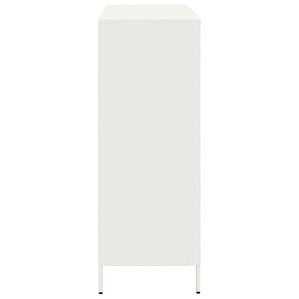 skab 101,5x39x103,5 cm stål hvid