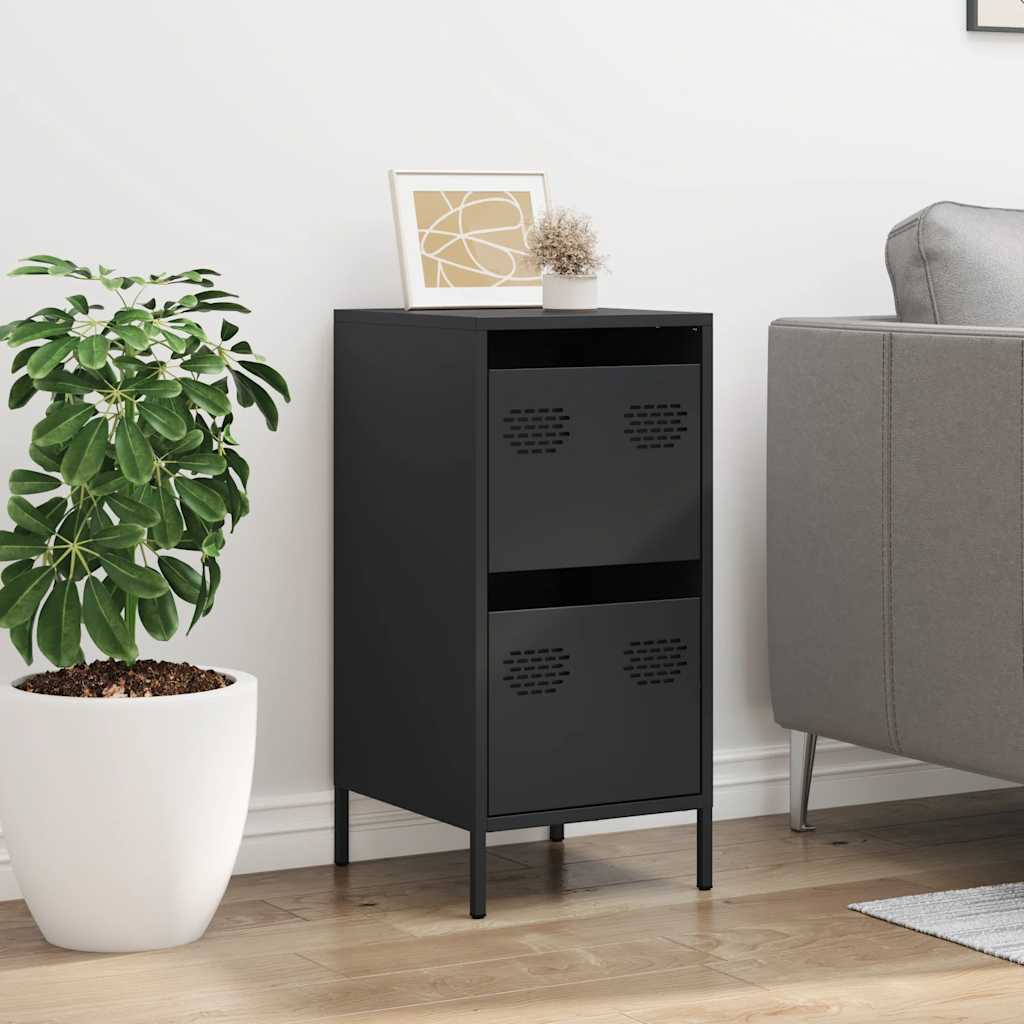 skænk 35x39x73,5 cm koldvalset stål sort