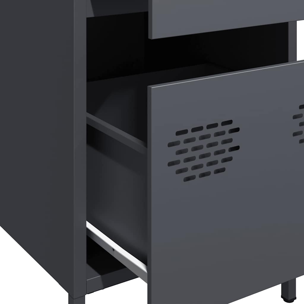 skænk 35x39x73,5 cm koldvalset stål antracitgrå