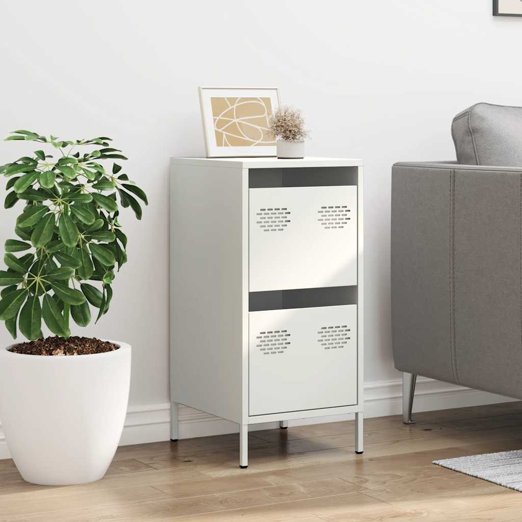 skænk 35x39x73,5 cm koldvalset stål hvid