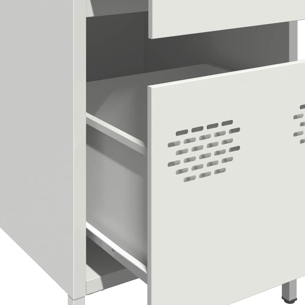 skænk 35x39x73,5 cm koldvalset stål hvid