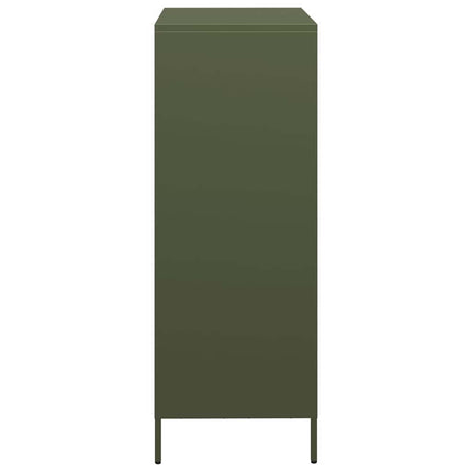 højskab 68x39x103,5 cm stål olivengrøn