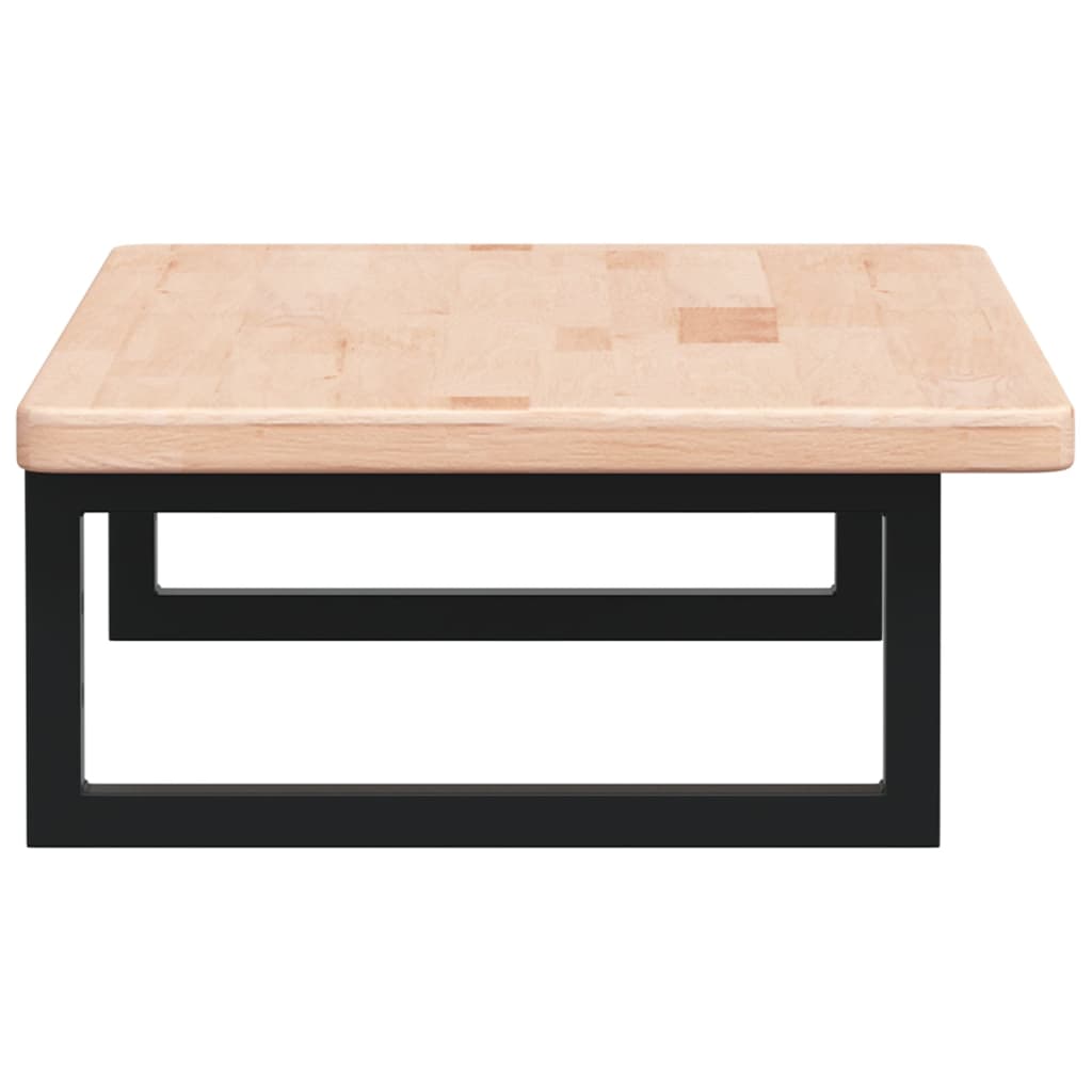 badeværelseshylde stål og massivt egetræ