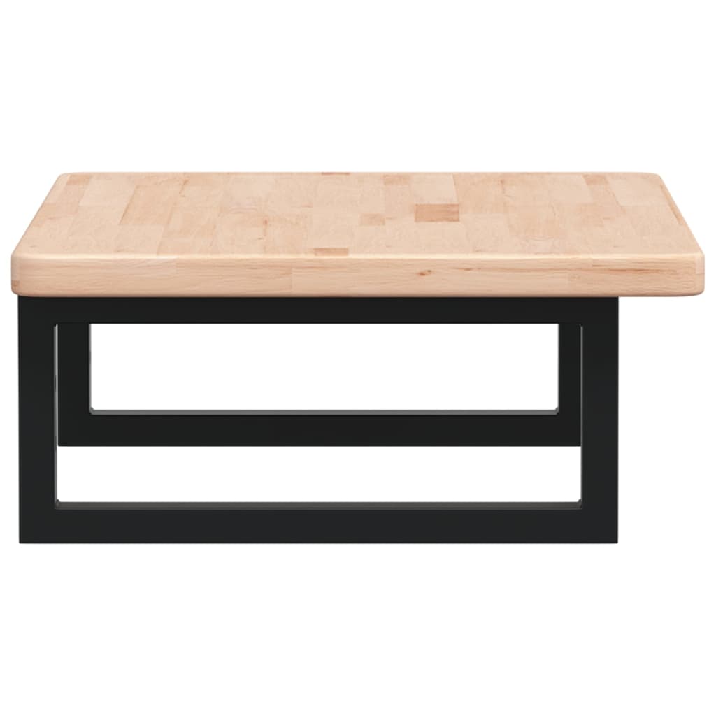 badeværelseshylde stål og massivt egetræ