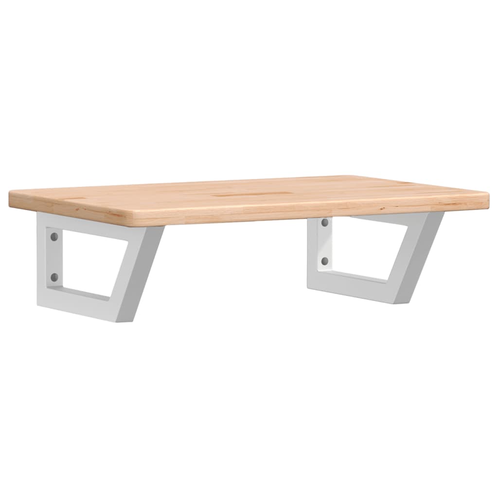 badeværelseshylde stål og massivt egetræ