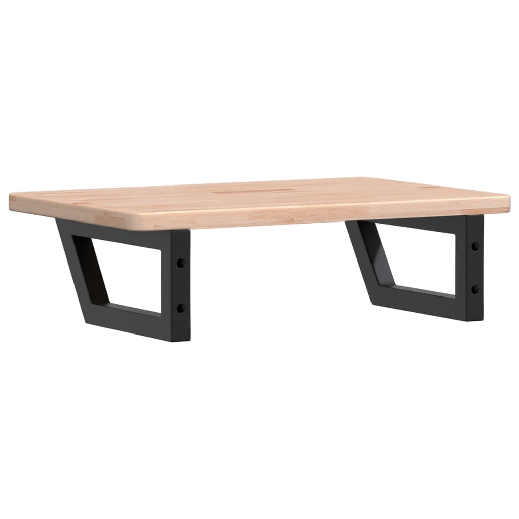 badeværelseshylde stål og massivt egetræ