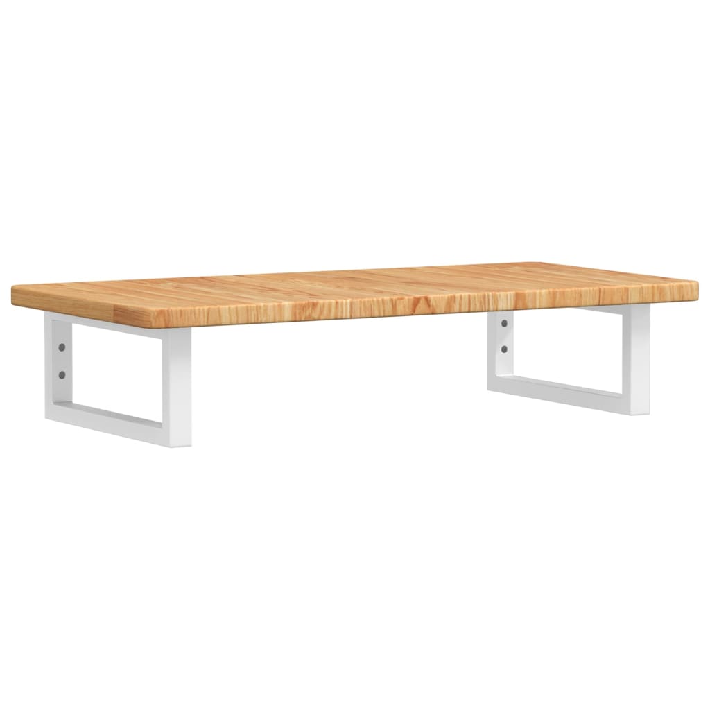 badeværelseshylde stål og massivt egetræ