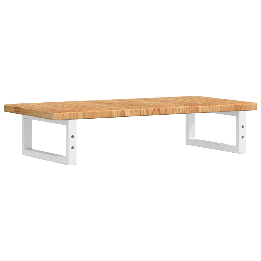 badeværelseshylde stål og massivt egetræ