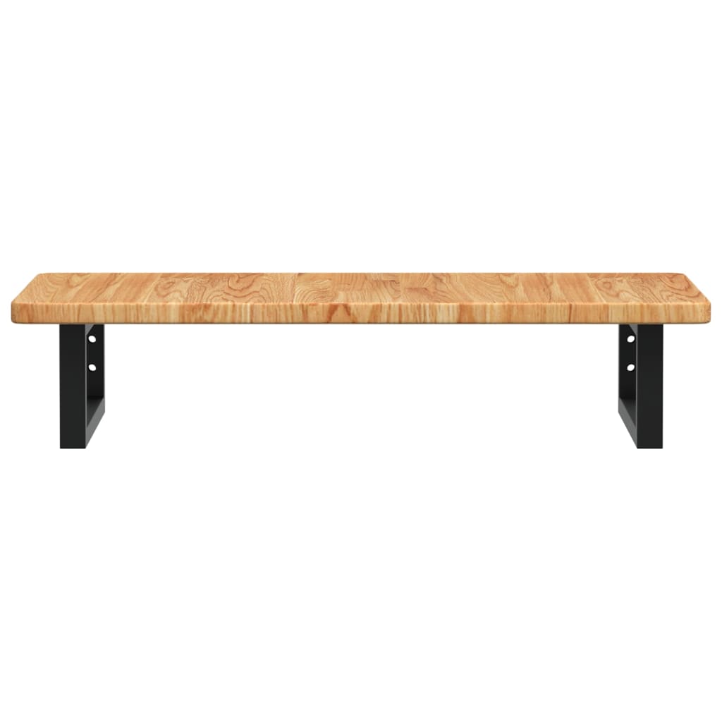 badeværelseshylde stål og massivt egetræ