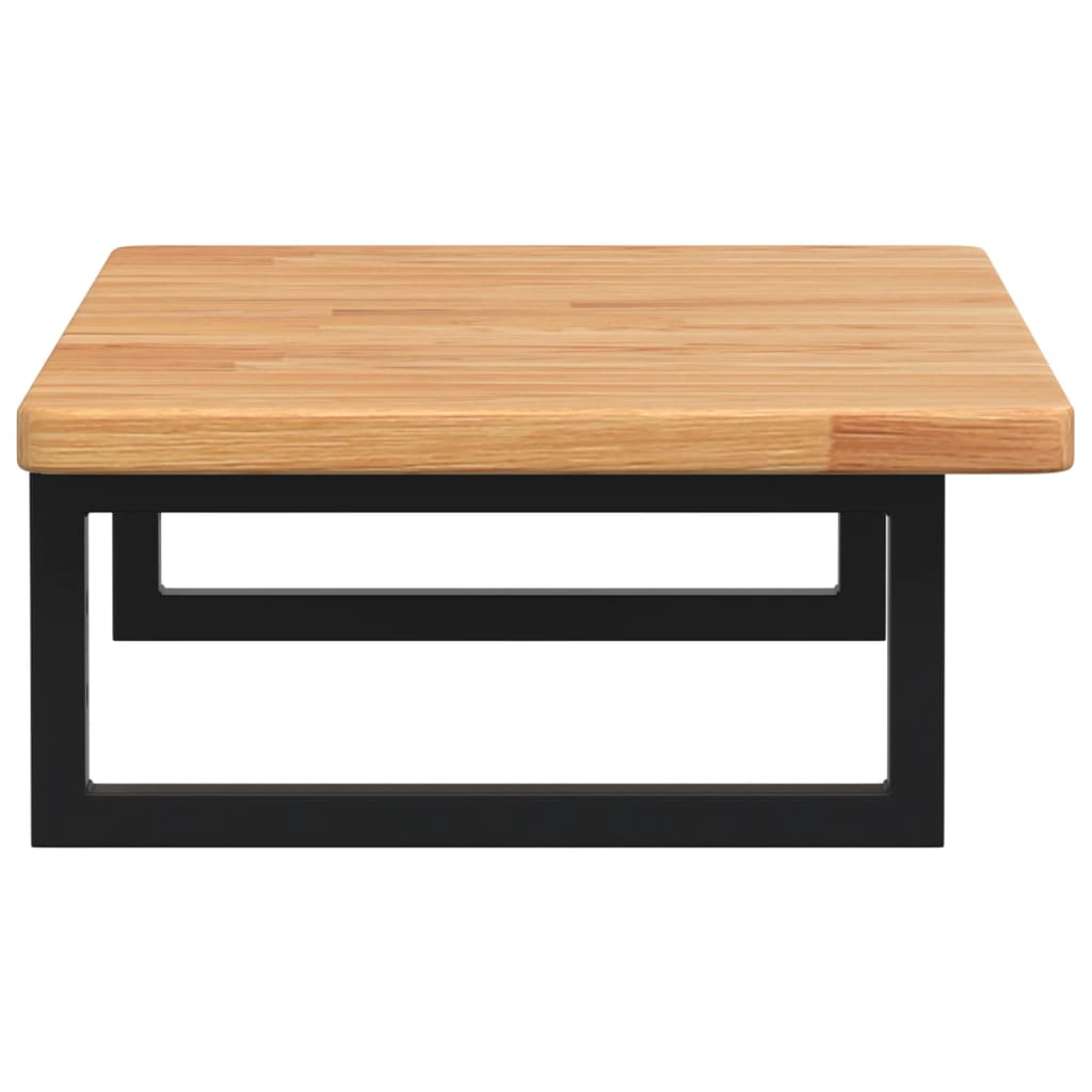 badeværelseshylde stål og massivt egetræ