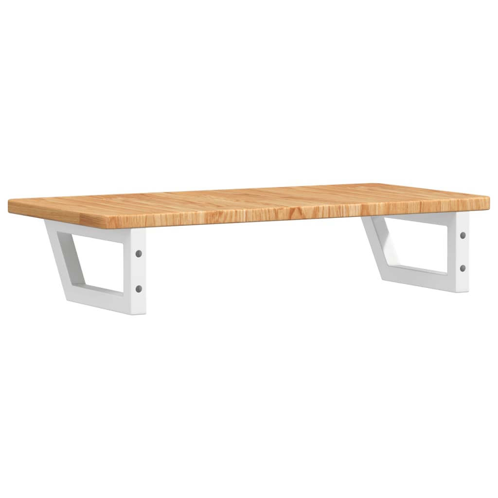 badeværelseshylde stål og massivt egetræ