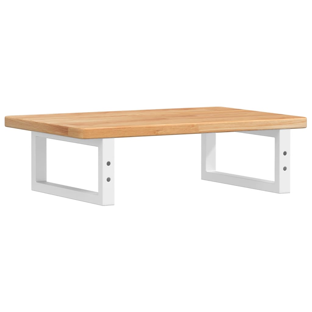 badeværelseshylde stål og massivt egetræ