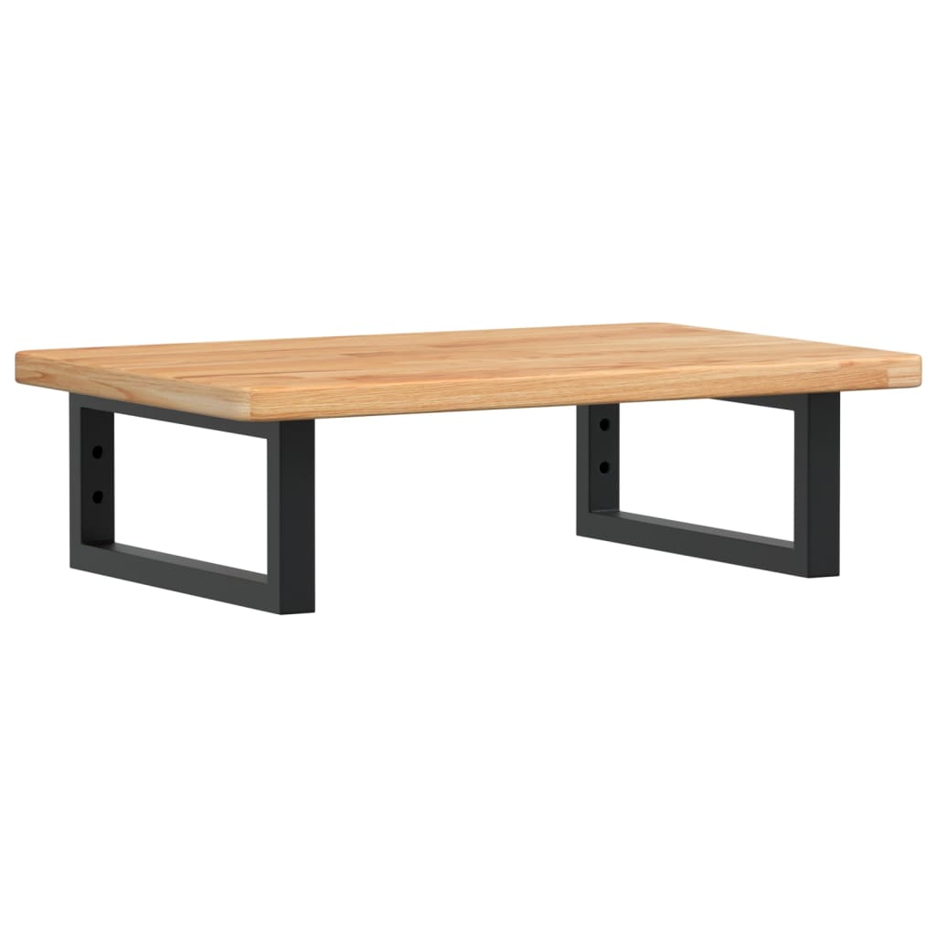 badeværelseshylde stål og massivt egetræ