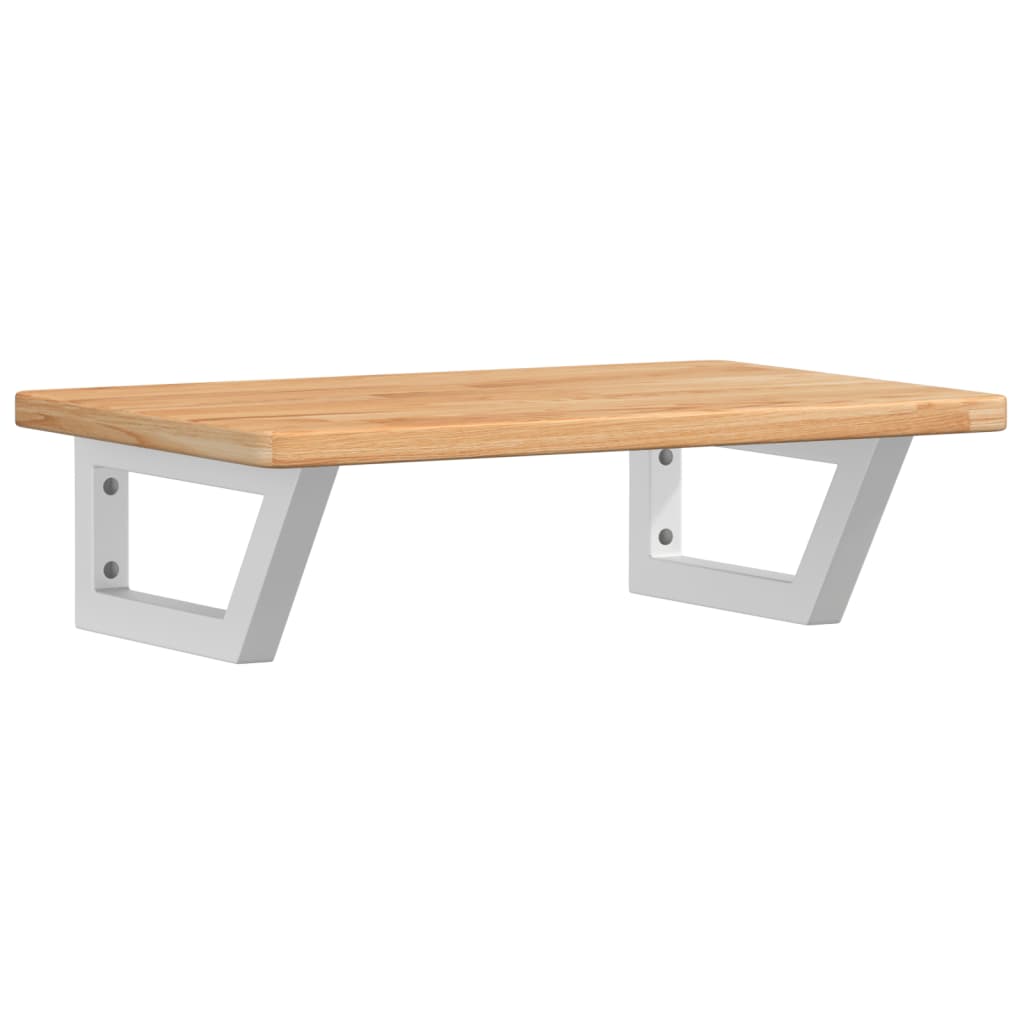 badeværelseshylde stål og massivt egetræ