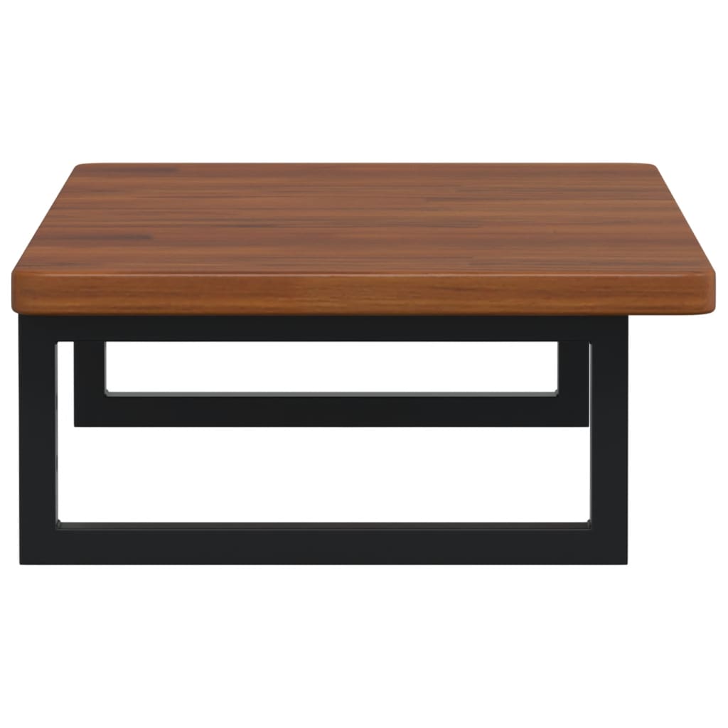 badeværelseshylde stål og massivt egetræ