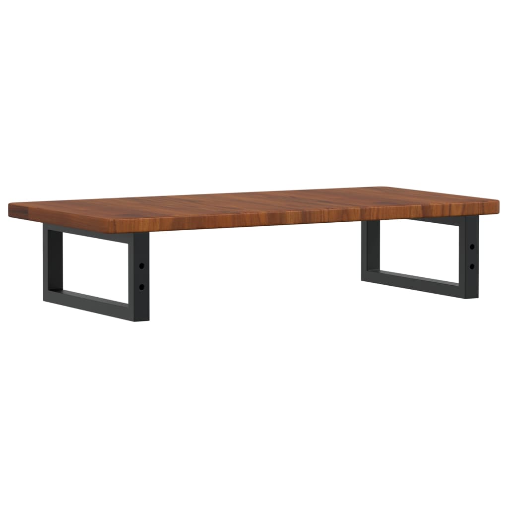 badeværelseshylde stål og massivt egetræ