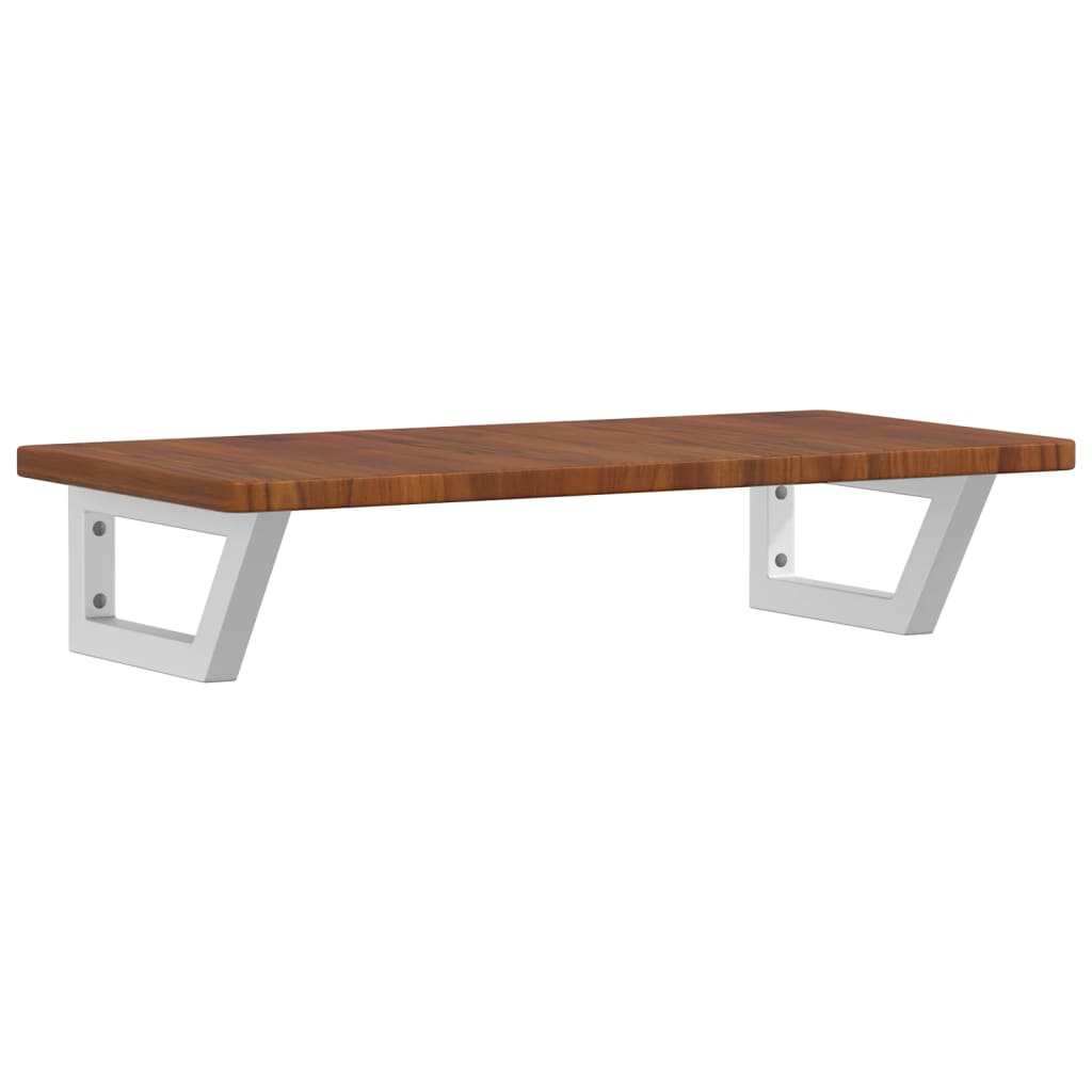 badeværelseshylde stål og massivt egetræ