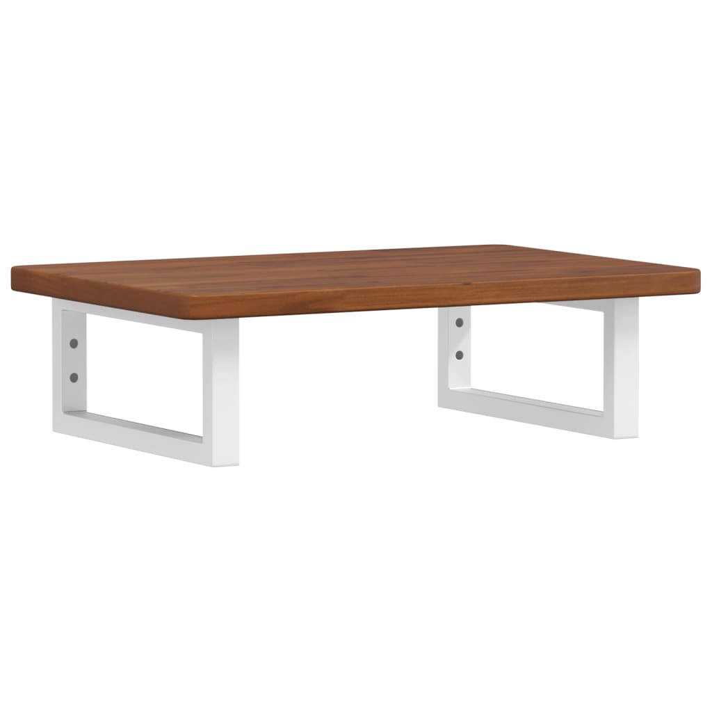 badeværelseshylde stål og massivt egetræ