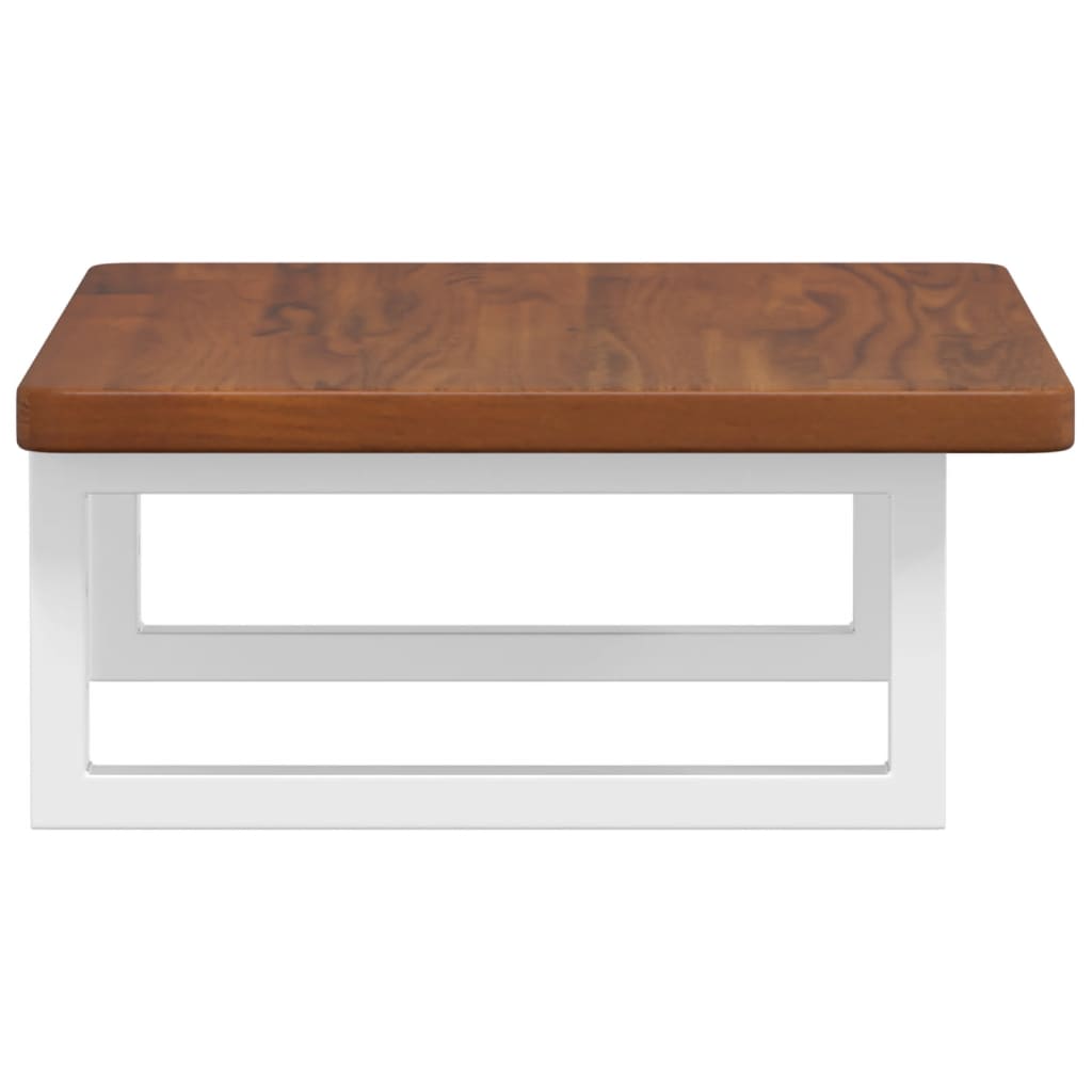 badeværelseshylde stål og massivt egetræ