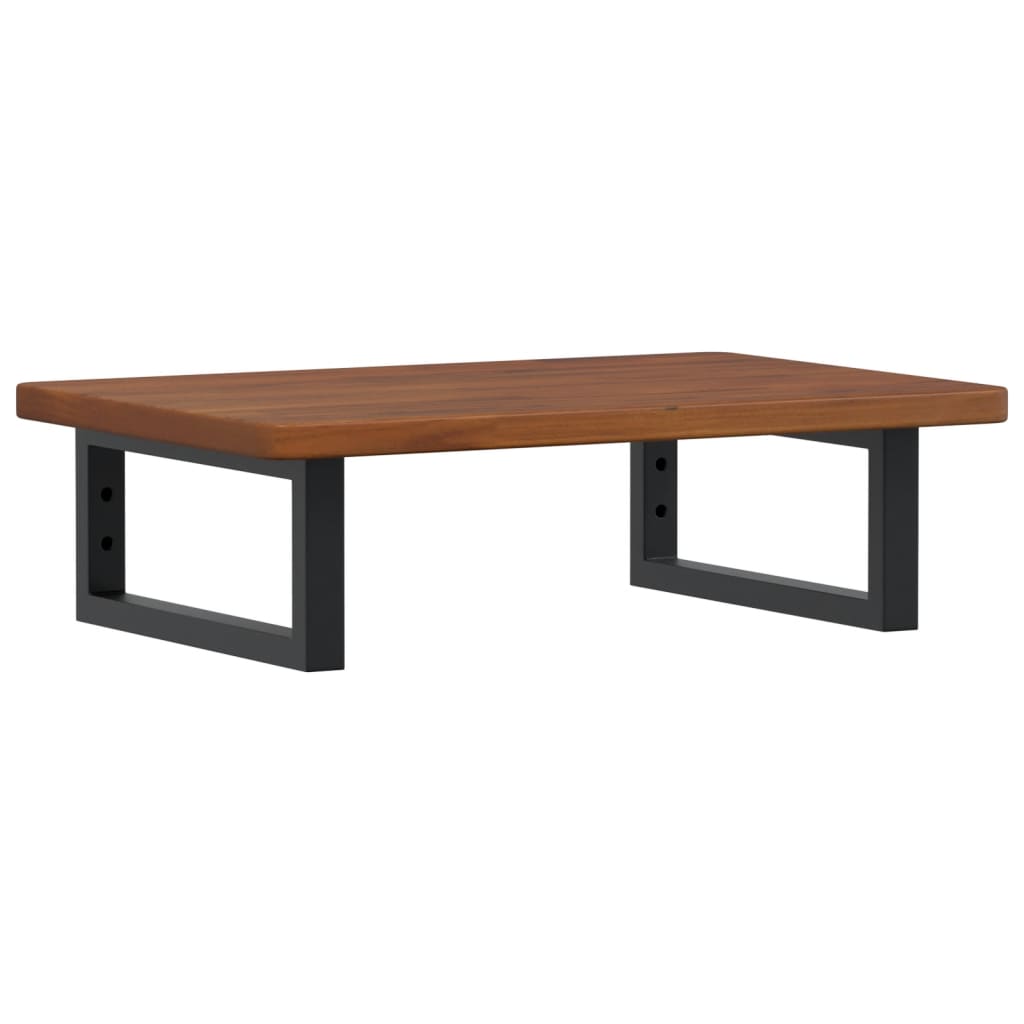 badeværelseshylde stål og massivt egetræ