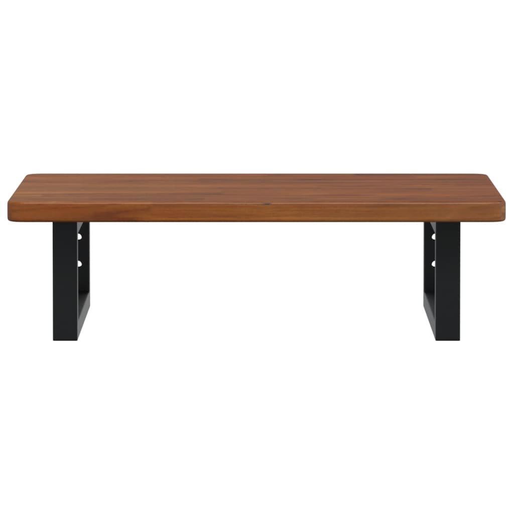 badeværelseshylde stål og massivt egetræ