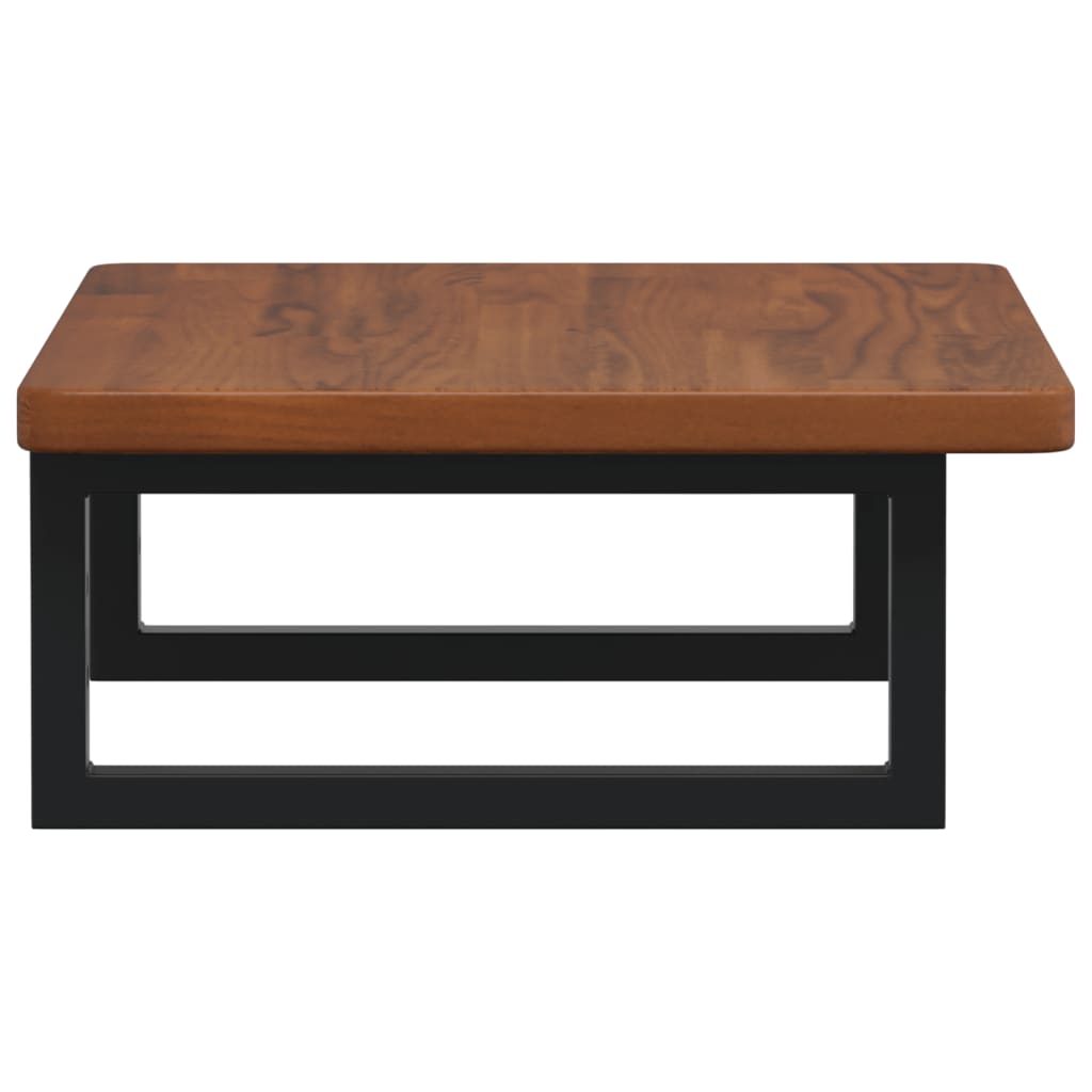 badeværelseshylde stål og massivt egetræ