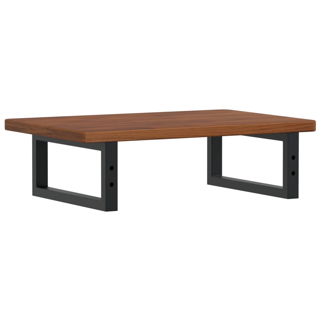 badeværelseshylde stål og massivt egetræ