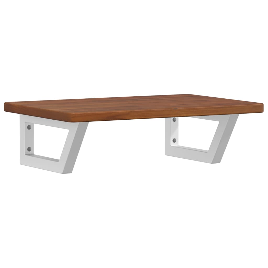 badeværelseshylde stål og massivt egetræ