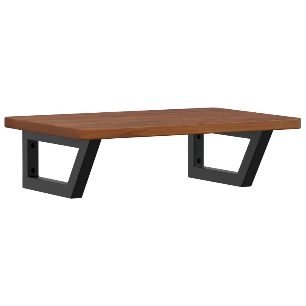 badeværelseshylde stål og massivt egetræ