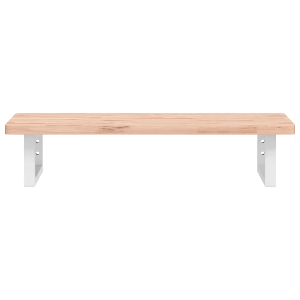 badeværelseshylde stål og massivt bøgetræ